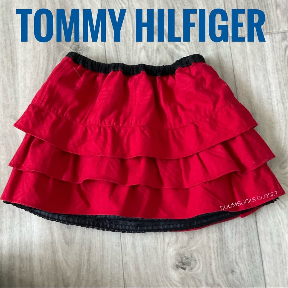Tommy Hilfiger Tiered Red Skirt 18-24 months